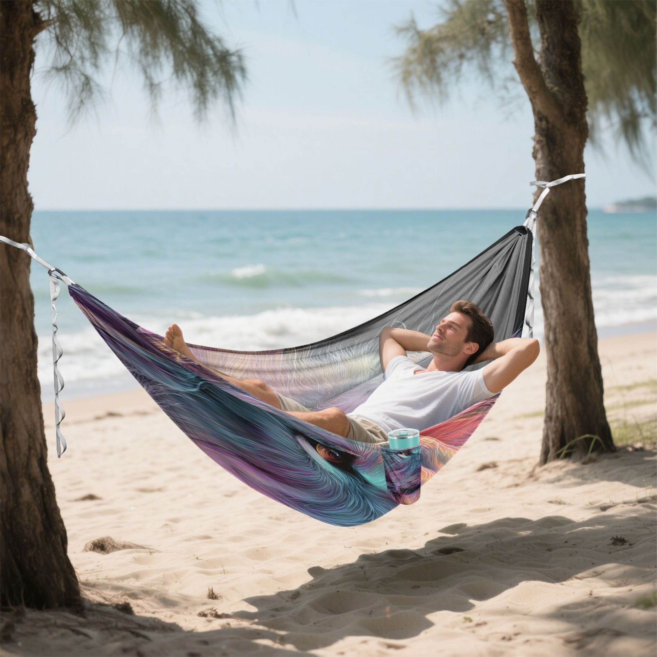 Hanging Hammock Portable Travel Camping For Outdooor Beach Camping Hiking The Face