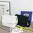 thumbnail image 3 of Toptie Classic Canvas Messenger Bag, White Canvas Shoulder Bag Side Bag for Men and Women, 3 of 9