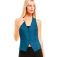 thumbnail image 5 of MixMatchy Women's Economy Dressy 3 Button Versatile Racerback Tuxedo Suit Vest Waistcoat, 5 of 5