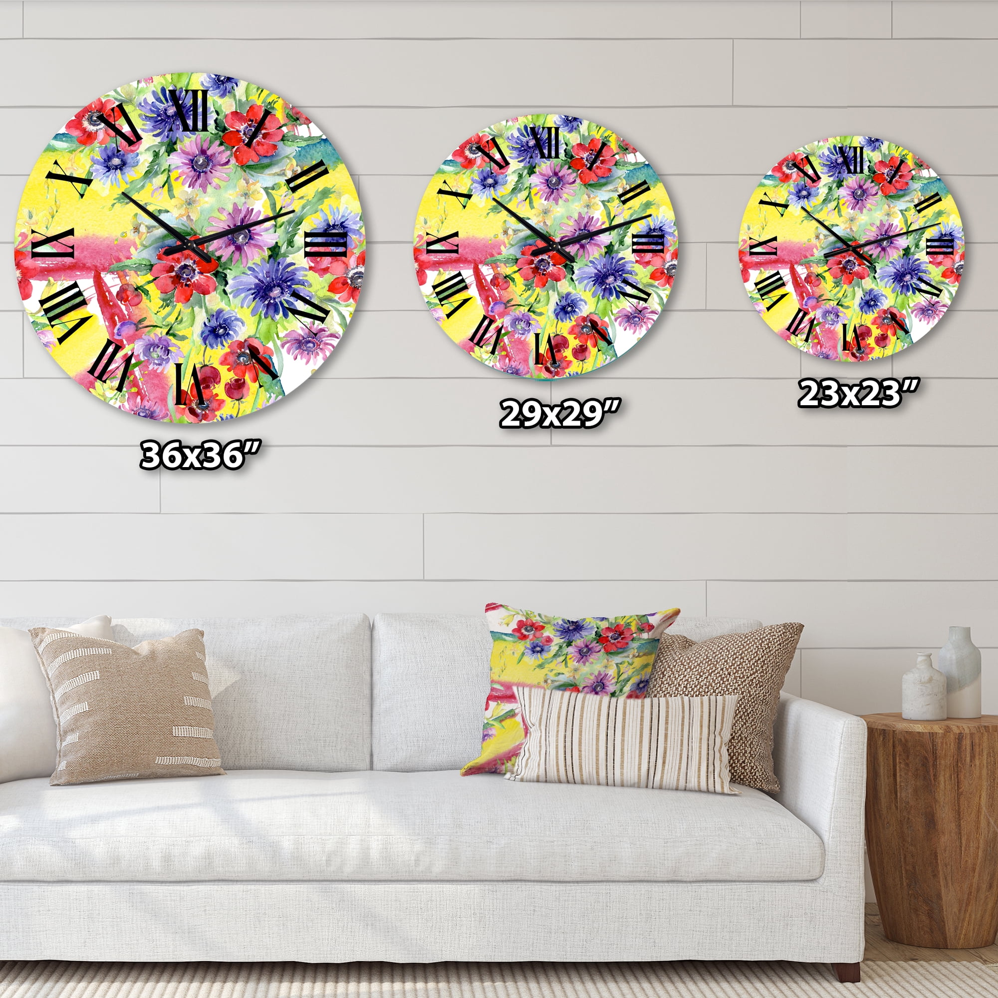 Designart 1 in Quartz Modern/Contemporary Wall Clock