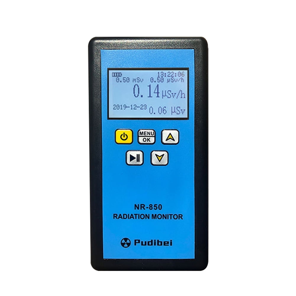 NR-850 Geiger Counter Nuclear Radiation Detector,Sentivity 80CPM/uSv,3 Measurement Units,Handheld Portable Nuclear with LCD Display,Sound Vibrations Light Triple Alarm,β Y X-ray Detection