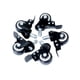 thumbnail image 5 of 5 ruedas giratorias para silla de oficina, para escritorio de computadora, resistentes y resistentes. Con freno, 5 of 9