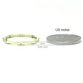thumbnail image 4 of Sz 5.0 Solid 10K Yellow Gold 2MM Bamboo Eternity Stackable Comfort Fit Wedding Band Ring, 4 of 5