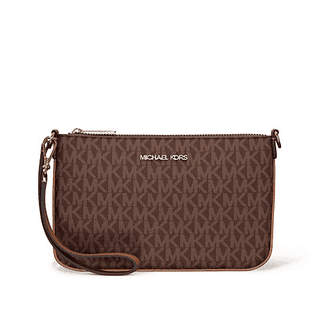 Michael Kors Jet Set Travel XL Zip Clutch, Gold Toned Hardware