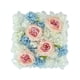 thumbnail image 3 of Panel de flores artificiales para decoración del Día de San Valentín, fondo floral DIY con flores rosas para Blanco Azul Rosa, 3 of 9