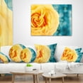 thumbnail image 3 of Designart Rose Flower with Lit up Background - Floral Throw Pillow - 16x16, 3 of 4