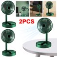thumbnail image 1 of JShteea Ventilador Plegable Escritorio 2000 Mah Ventiladores Telescópicos USB Portátiles para El (verde), 1 of 6