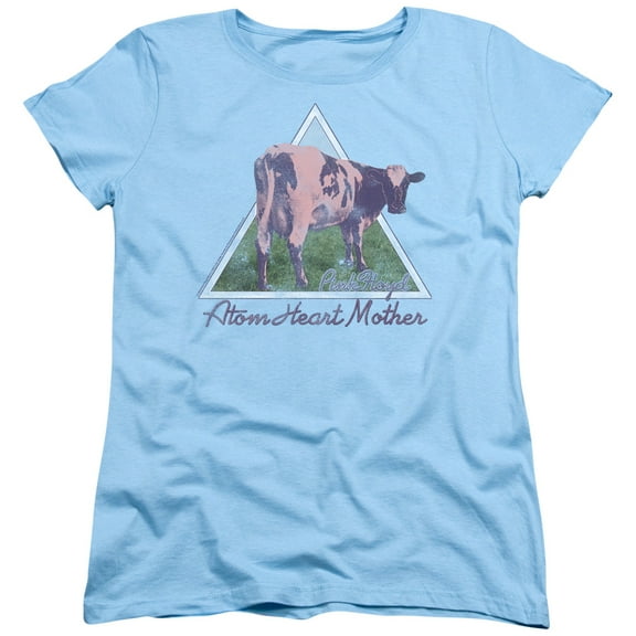 Pink Floyd Atom Mother Heart Pyramid Women's T-Shirt Light Blue