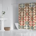 thumbnail image 3 of Retro Earthy Ethnic Shower Curtain 72x84 Inches Quick-Dry Polyester Curtain with Plastic Hooks Artistic Boho Style, 3 of 5