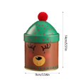 thumbnail image 3 of Iron Candy Jar with Lid, Christmas Large Container Covered Candy Bowl, Candy Dish for Home Kitchen Office Desk Christmas Gift (B), 3 of 6
