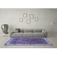 thumbnail image 3 of Ahgly Company Indoor Rectangle Persian Blue Traditional Area Rugs, 5' x 7', 3 of 4