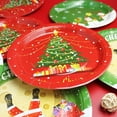 thumbnail image 4 of 60 Pcs Christmas Party Plates Paper Plates Disposable Plates Round Plates Party Supplies for Christmas Party, 9 Inches, 4 of 9