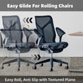 thumbnail image 4 of Office Floor Mat, Chair Mat Clear Floor Mats With Lip Flat Pile Carpets Extended Under Desk Coverage 48 X 36 Inch Smooth Glide, 4 of 9