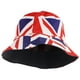 thumbnail image 1 of GOOHOCHY Moda Fisherman Fisherman Bucket Hat Union Jack Flag Sombrero para viajar para viajar, 1 of 7
