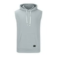 thumbnail image 3 of Yaoyar Mens Workout Hooded Tank Tops Gym Sleeveless Hoodies Bodybuilding Cut Off Muscle T-Shirts, 3 of 5