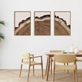thumbnail image 5 of Tree Rings Wood Wall Art Framed Set, Modern Beige Wood Stump Wall Decor, Abstract Tree Spiral Wall Painting,Nature-Inspired Art Print for Living Room, Bedroom, Dining Room, Office-16 x24 x3, 5 of 6