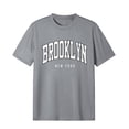thumbnail image 4 of NOLDARES Men's Crewneck T Shirt Letter Graphic Short Sleeve Casual Drop Shoulder Oversized Tee(Light Gray,XXL), 4 of 4