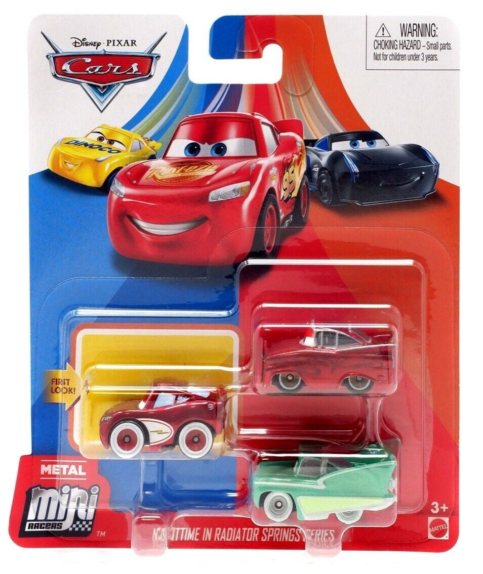 Disney Cars Metal Mini Racers Nighttime in Radiator Springs Mcqueen