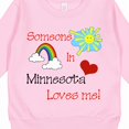 thumbnail image 3 of Inktastic Someone in Minnesota Loves Me Toddler Sweatshirt, 3 of 4