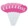 thumbnail image 1 of Anne Heart Love Cupcake Picks Toppers - Set of 6, 1 of 1