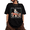 Black, variant on Women's Weirdcore Dressed Frog Coffee Mushroom Graphic Short Sleeve T-Shirts Navy Blue Tops