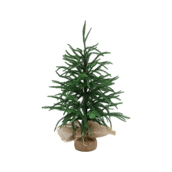 Artificial Christmas Tree for Tabletop Decor, Realistic Mini Potted Xmas Tree for Home Office Desk, Indoor Holiday Decorations for Festive Season