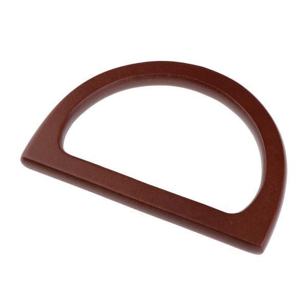 4x Reemplazo de Mango de Madera para Bolso de Bricolaje Marco de La Manija Del Monedero Marrón Sunnimix Asa de bolso de madera