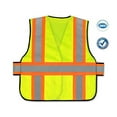 thumbnail image 2 of KwikSafety CAPITAL Hi Vis Reflective ANSI PPE Breakaway Class 2 Safety Vest Size: 2XL/3XL, Color: Yellow, 2 of 4