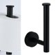 thumbnail image 3 of Matte Black Stainless Steel Cylindrical Paper Towel Holder Hanging Shelf for Home, 3 of 4