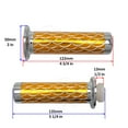 thumbnail image 2 of CNC Scale Hand Grip 7/8" Gold Universal Gel Handle Bar 22mm Left Right Front, 2 of 3