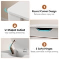 thumbnail image 2 of AKDSteel Storage Chest, 39.4" Wooden Storage Bench With 4 Wheels, 2 Safety Hinges, And Rounded Corners For Entryway Or Bedroom, 2 of 9