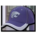 thumbnail image 1 of W Republic Apparel 1008-127-PUR Kansas State Structured Piped Cap, Purple, 1 of 1