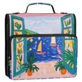 thumbnail image 5 of FORMRS Zipper Binder with Shoulder Strap 2-inch Ring 500 Sheet Capacity File Bag, Green Seaside, 5 of 5