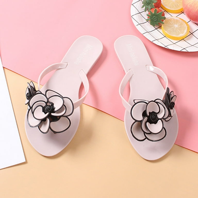 Fashion Floral Flip Flops Ladies Summer Seaside Travel Vacation