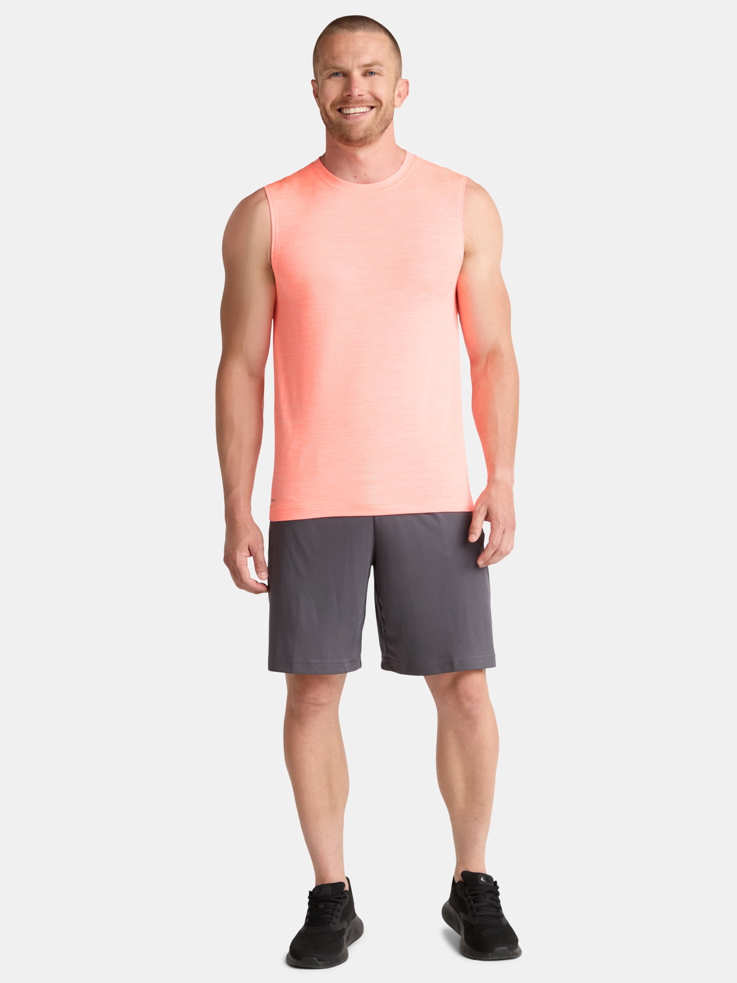 Athletic Works Men's & Big Men's Jersey and Space Dye Muscle Tee, Sizes XS-5XL