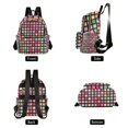 thumbnail image 4 of FORMRS Mini Backpack Purse for Women Quilted Travel Daypack Casual Shoulder Bag, Colorful Block Pattern, 4 of 7