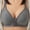 Gray, variant on Bras for Women Bra Soild Wire Free Underwear One-Piece Bra Everyday Front Buckle Underwear Womens Bras Sports Bra Pink L