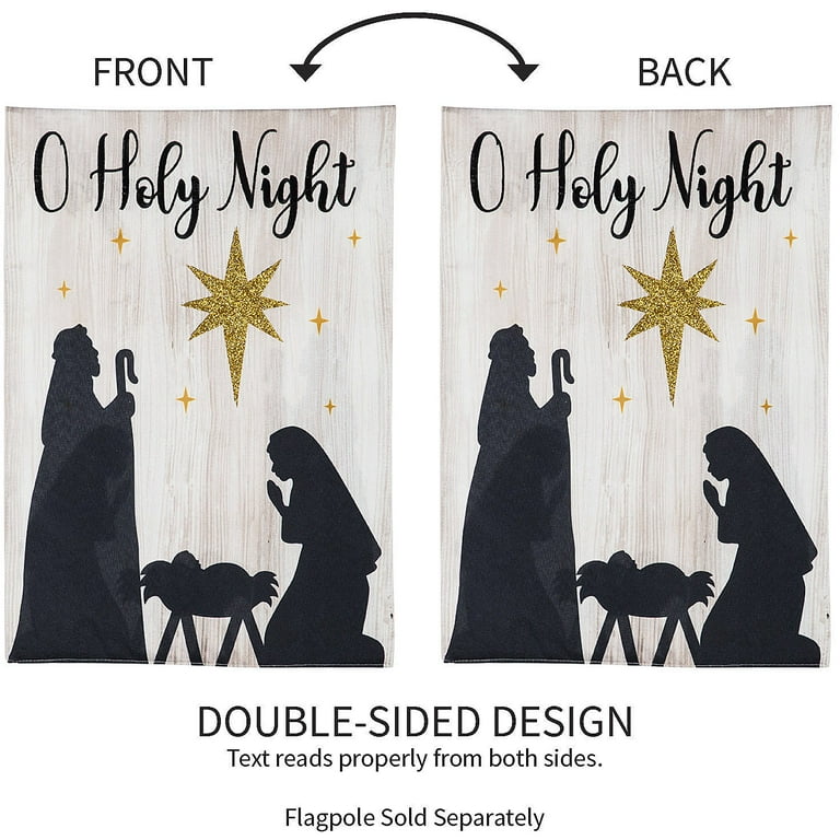 Church Banner - Bright Holy Night - O Holy Night