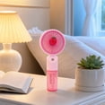 thumbnail image 6 of Portable Handheld Mini Fan, Neck Fan, 4000mAh Desk Fan, 180° Adjustable, 6 Speed Wind, Display Electricity in Real Time, USB Rechargeable Foldable Fan, Quiet Personal Fan(Pink), 6 of 8