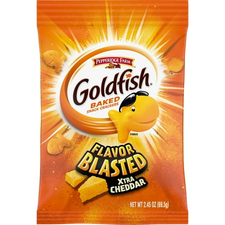 UPC 014100045557 product image for Pepperidge Farm Goldfish Flavor Blasted Xtra Cheddar Crackers, 2.45 oz. Snack Pa | upcitemdb.com