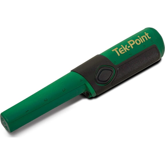 Teknetics TEK-Point Waterproof Metal Detector Pinpointer Probe, Green, High Precision for Target Location, Durable, Vibration & Audio Alerts, Ideal for Coin and Hunting