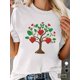 thumbnail image 2 of Tree Hearts Leaves Happy Valentines Day Women'S Comfit T-Shirt Tee For Adult, Men, Women, Teen, Teenager, Adolescent, Youth, 2 of 8