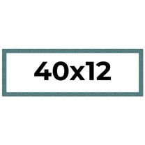 40x12 Frame Blue Rustic Barnwood Solid Wood Picture Frame Width 1.25 Inches | Interior Depth 0.5