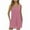 Pink, variant on Lenpel Rompers for Women Casual V Neck Sleeveless Solid Color Loose Jumpsuits Summer Short Overalls with Pockets