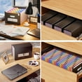thumbnail image 5 of AGCAN 37 Pockets Expanding File Folder, According File Organizer with Expandable Cover, Desktop Accordion Folders Letter A4 Paper Document Storage Organizer, Black, 5 of 9