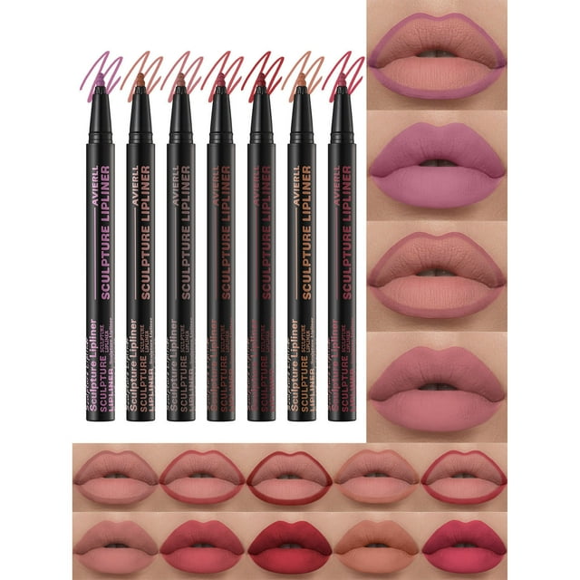 Crayon à Lèvres Liquide Mat, Design Éponge Gourde, Longue Durée, gloss Mat Longue Durée, pour Usage Quotidien, Imperméable, Crayon à Lèvres Mat pour Bureau/voyage, 0.6ml, Formule de Haute Qualité