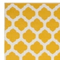 thumbnail image 5 of SAFAVIEH Montauk Proinsias Geometric Cotton Area Rug, Yellow/Ivory, 8' x 10', 5 of 6