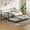 Black, variant on Eastvita Metal Daybed Frame with Trundle, Heavy Duty Metal Slats, Mattress Foundation Platform Sofa Bed with Lockable Casters, for Bedroom, Living Room, Guest Room