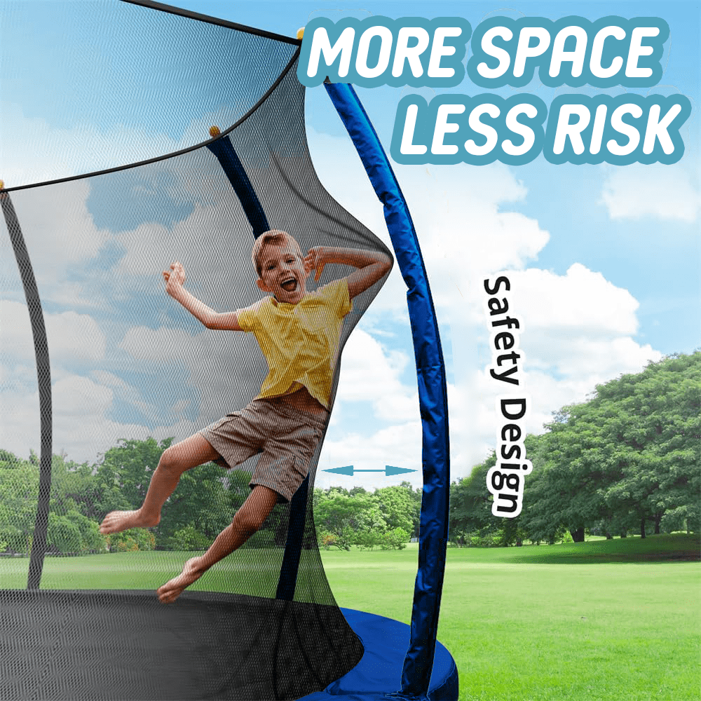 Shengchao Trade 12FT Round Backyard Trampoline with Safety Enclosure Net and T-Hook