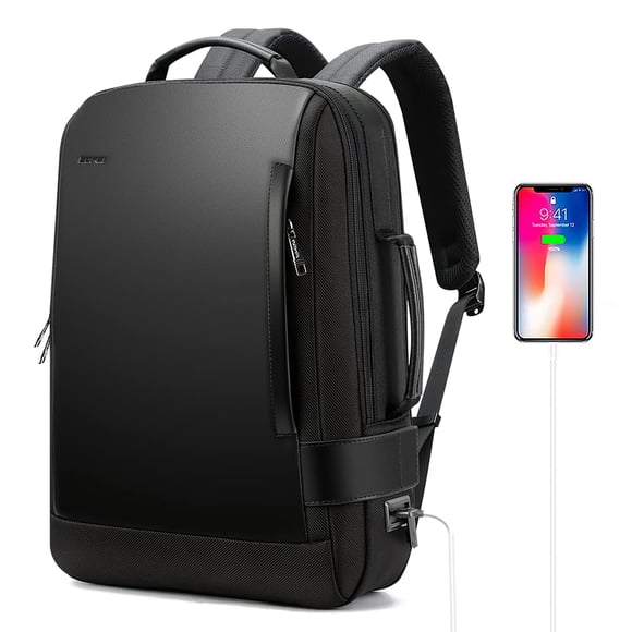 BOPai Business Smart 15.6 Inch Laptop Backpack Convertible Expandable Anti-Theft USB Charging Multi-Functional Travel Professional Work Office Men Commuter